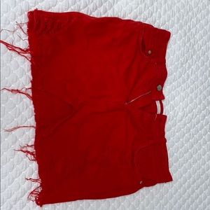 Red Zara skirt
